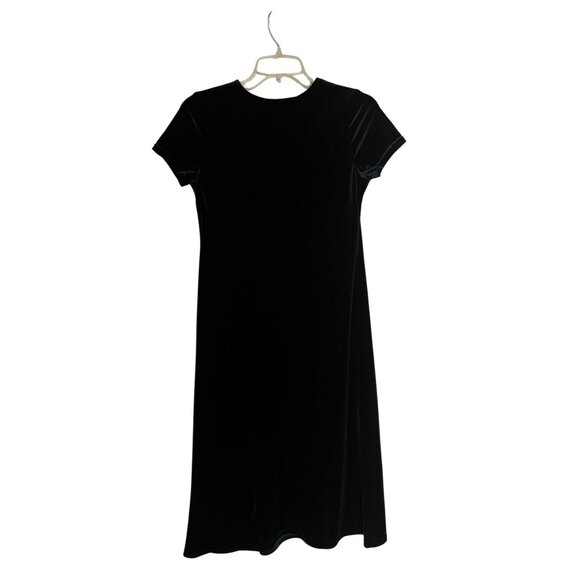 Velvet Dark Green Cap Sleeve Dress Girls Size 14.5  By Disorderly Kids - Picture 3 of 8